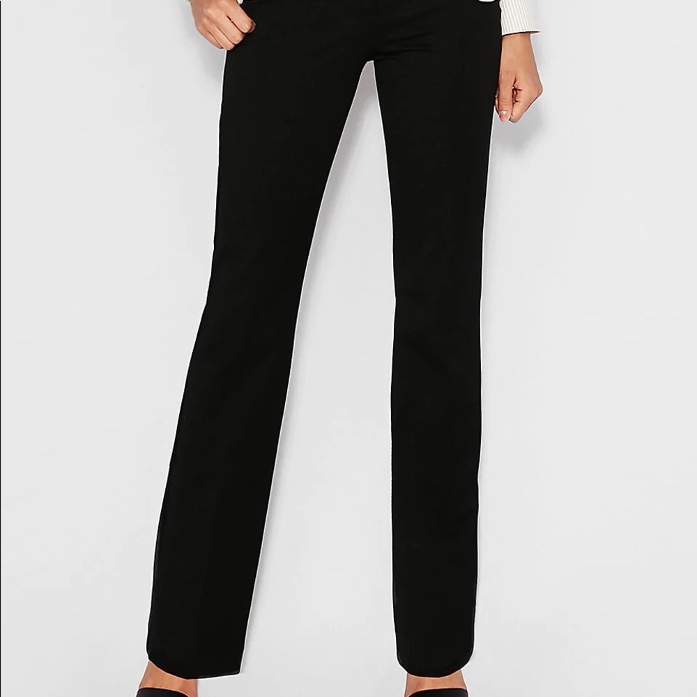 Black Express Editor Barely Boot Dress Pants
